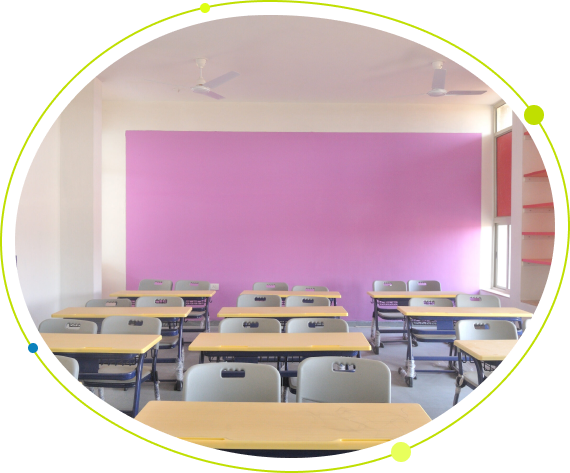 Modern amenities and comfortable seating classroom at anand niketan school