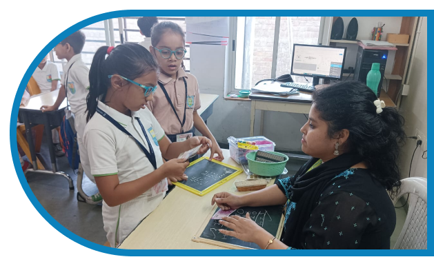 Teacher of Anand Niketan School Counselling with Students