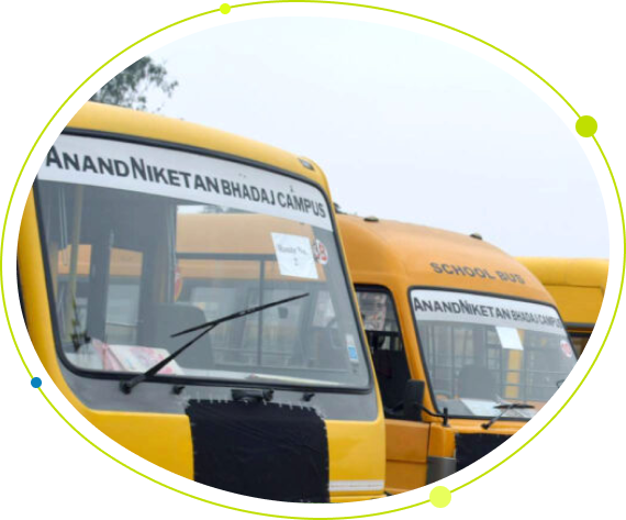 Transportations Facilities available for students at Anand Niketan School