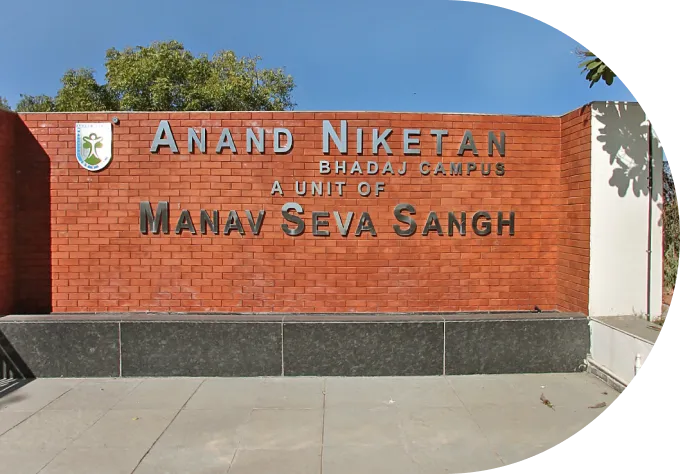 Wall of Anand Niketan Bhadaj Campus